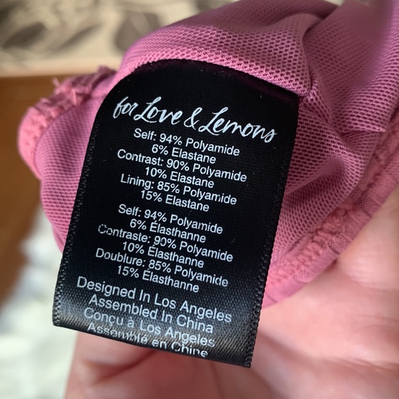 FOR LOVE & LEMONS | Bralette Bra Intimates Top Everyday Mauve Peach - Picture 9 of 11